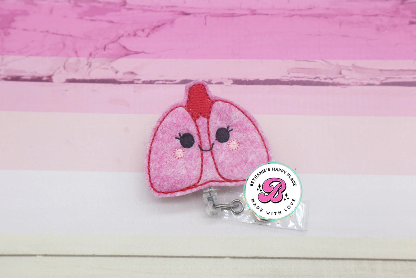 Lungs badge reel - lungs badge holder - lungs badge clip - organ badge reel - badge reel nurse - pulmonologist badge reel - doctor