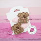 Puppy hair clips - puppy snap clips - cute puppy clips - puppy hair bows - hair accessories for girls - cute snap clips