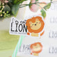 Cute packaging stickers -lion packaging sticker for business - cute packaging stickers - thank you stickers - awesome lion thank you sticker