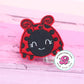 Ladybug badge reel - bug badge reel - love bug badge reel - ladybug badge holder - badge reel nurse - badge reel teacher - retractable