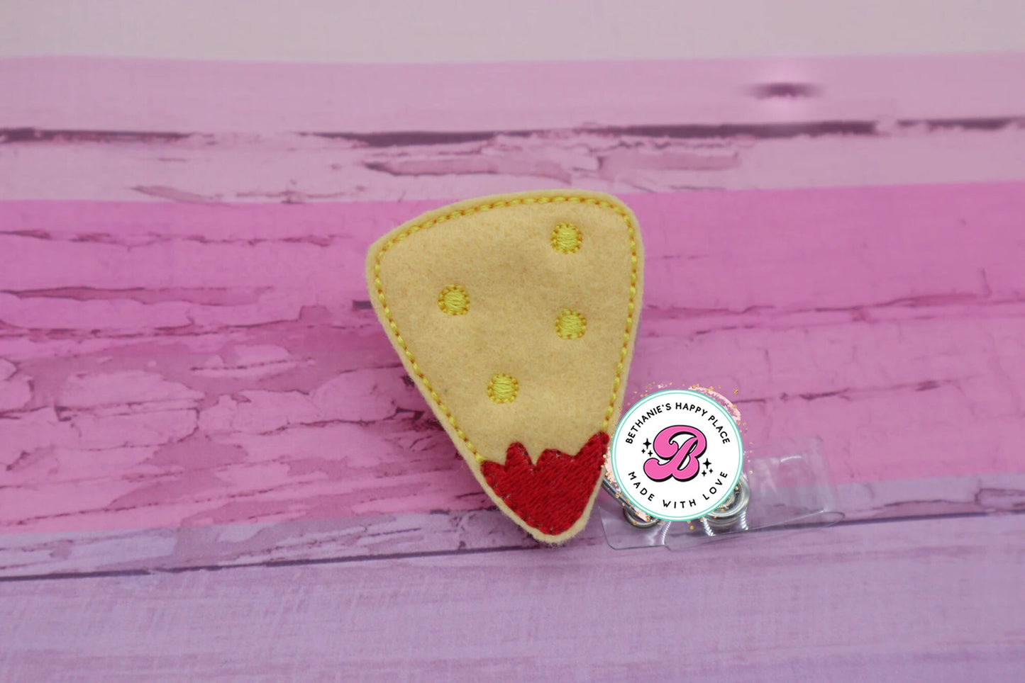 Chips and salsa badge reel - tortilla chip badge reel - food badge reel - food badge clip - badge reel nurse - cute badge reel - felt