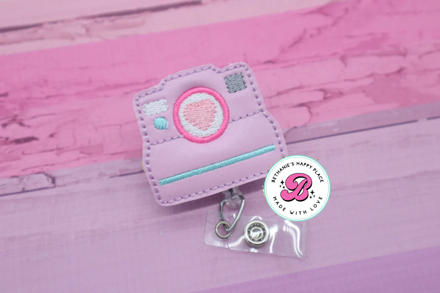 Instant camera badge reel - badge reel cute - badge reel medical - badge holder - camera badge holder - badge clip - badge pull - lanyard