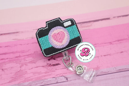 Camera badge reel - badge reel cute - badge reel medical - badge holder - camera badge holder - badge clip - badge pull - lanyard