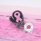 Black boxing glove - badge reel - cancer badge reel - breast cancer awareness - breast cancer badge reel - boxing glove badge reel