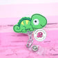 Chameleon badge reel - green chameleon badge holder - cute badge reel - chameleon badge clip - retractable ID badge holder