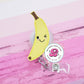 Banana badge reel - fruit badge reel - banana badge holder - nutritionist badge reel - nutritionist badge holder - cute badge reel - gift