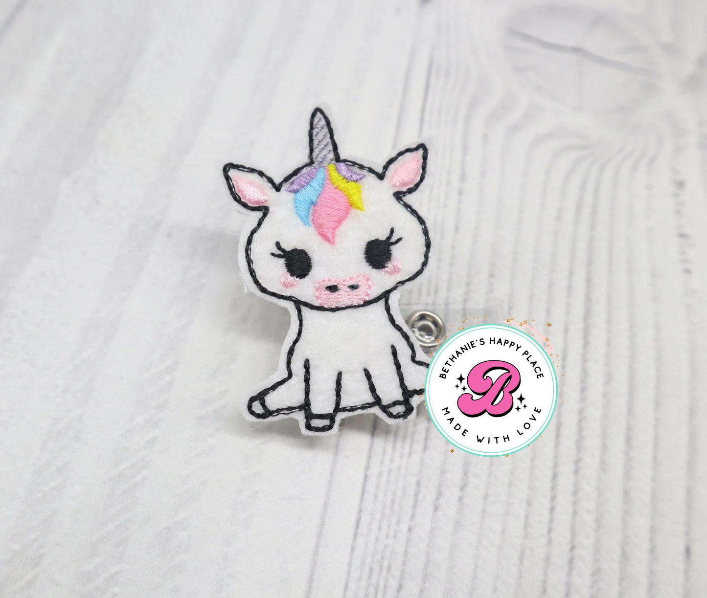 Unicorn badge reel, unicorn badge, unicorn badge holder, ID badge reel, unicorn gifts, gift for nurse, nurse badge reel, teacher badge reel