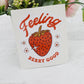 Feeling berry good sticker - strawberry sticker - waterproof vinyl sticker - berry good sticker - strawberry laptop sticker - water bottle