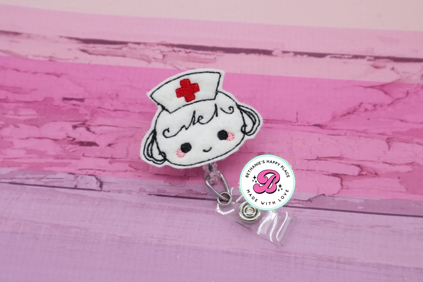 Badge reel for nurse - nurse badge reel - nurse badge clip - cute badge reel - medical ID badge reel - nurse badge holder - lanyard