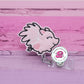 Flying pig badge reel - pig badge reel - pig with wings - cute badge reel - pig badge holder - retractable lanyard - badge reel nurse