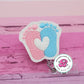 Baby feet badge reel - badge reel nurse - OBGYN badge reel - baby feet badge holder - labor and delivery nurse - badge holder nurse