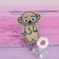 Meerkat badge reel - meerkat badge holder - badge reel nurse - badge reel teacher - retractable - lanyard - badge clip - animal badge reel