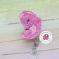 Pink seahorse badge reel - seahorse badge clip - cute badge reel - badge reel nurse - medical ID badge - nurse gifts - teacher gifts