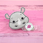 Rhino badge reel - cute rhino - badge holder - badge reel nurse - medical ID badge holder - cute badge reel - rhino gifts - retractable