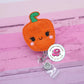 Orange bell pepper badge reel - pepper badge reel - food badge clip - vegetable badge reel - dietician - nutritionist - medical ID badge