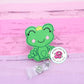 Frog badge reel - cute badge reel - badge holder cute - frog badge holder - frog gifts - badge reel nurse - retractable - lanyard