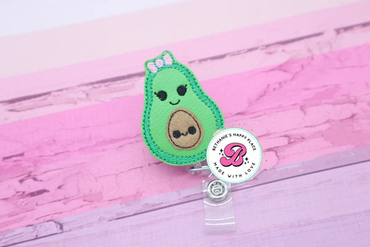 Pregnant avocado - badge reel - badge reel nurse - badge holder nurse - avocado badge reel - badge reel cute - avocado gifts - badge holder