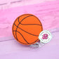 Basketball badge reel - basketball badge clip - basketball lanyard - sports badge reel - gift for coach - basketball gift for coach