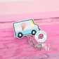 Ice cream truck badge reel - ice cream badge reel - summer badge reel - badge clip - retractable badge holder - medical ID badge holder