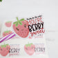 Strawberry thank you sticker - you're berry sweet stickers - small business packaging stickers - cute packaging stickers