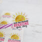 Hope this package brightens your day - sun thank you stickers - packaging stickers - thank you stickers for small business