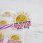 Hope this package brightens your day - sun thank you stickers - packaging stickers - thank you stickers for small business