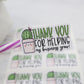 Thank you for helping my business grow packaging stickers - small business packaging stickers - thank you stickers - cactus thank you