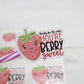 Strawberry thank you sticker - you're berry sweet stickers - small business packaging stickers - cute packaging stickers