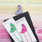 Dinosaur bookmark, girls dinosaur bookmark, jumbo paperclip bookmark, bookmark for kids, custom bookmark, dinosaur gifts for girls