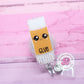 Glue stick badge reel, badge reel for teacher, cute badge reel, teacher gifts, retractable ID badge holder, glue stick badge clip