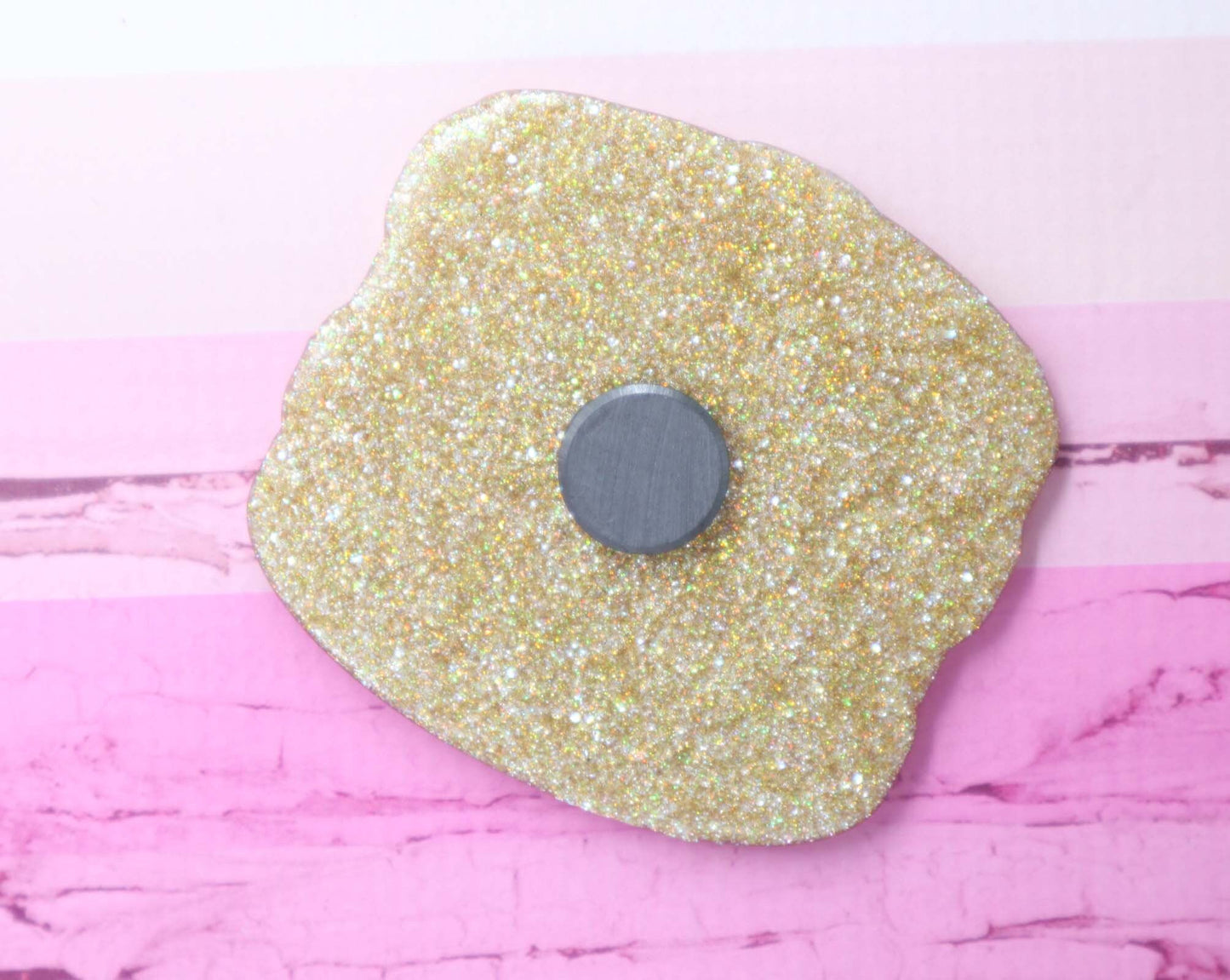 Pancake magnet, pancake fridge magnet, cute refrigerator magnet, pancake gifts, acrylic glitter magnet, food gifts, breakfast magnet