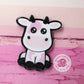 Pink cow magnet, cow magnet, cow fridge magnet, cute refrigerator magnet, cow gifts, acrylic glitter magnet, farm gifts, farm magnet