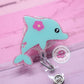 Dolphin badge reel, dolphin badge holder, nurse badge reel, dolphin gifts, dolphin lanyard, teacher badge reel, ID badge holder