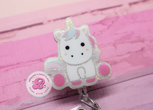 Unicorn badge reel, unicorn gifts, nurse badge reel, unicorn lanyard, teacher badge reel, cute badge reel, unicorn badge holder