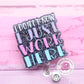 I don't know, I just work here - funny badge reel - funny badge reel for her - clerk badge reel - glitter acrylic badge holder - badge clip