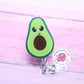 Avocado badge holder, avocado badge reel, cute avocado, avocado gifts, nurse badge clip, medical ID badge holder, teacher badge reel