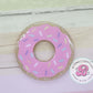 Pink donut magnet, donut fridge magnet, cute refrigerator magnet, donut gifts, acrylic glitter magnet, food gifts, breakfast magnet