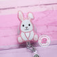 Bunny badge reel, Easter bunny badge clip, rabbit badge reel, Easter badge holder, ID badge holder, badge clip nurse, Easter gifts