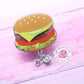 Cheeseburger badge reel, cheeseburger badge clip, food badge reel, cute burger badge holder, food gifts, cook badge reel, funny badge clip