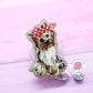 Yorkie badge reel, yorkshire terrier badge holder, yorkie gifts, dog gifts, dog badge holder, dog lanyard, badge clip for vet