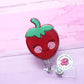 Cute strawberry badge reel, strawberry badge holder, fruit badge reel, cute badge reel, medical ID badge reel, badge reel for nurse