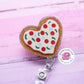 Pizza heart badge reel, heart pizza badge holder, pizza gifts, nurse badge reel, pizza lanyard, badge reel for teacher, medical ID holder