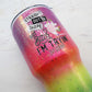 READY TO SHIP 30oz funny rainbow glitter tumbler - funny workout gifts - rainbow unicorn glitter tumbler - straight outta shape