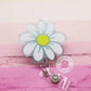 Daisy badge reel, daisy badge holder, flower badge reel, retractable lanyard, daisy gifts, nurse badge reel, nurse gifts