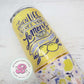 READY TO SHIP 20oz lemon glitter tumbler, funny lemon glitter tumbler, lemon gifts, when life gives you lemons throw them at someone