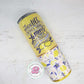 READY TO SHIP 20oz lemon glitter tumbler, funny lemon glitter tumbler, lemon gifts, when life gives you lemons throw them at someone