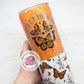 READY TO SHIP 20oz monarch butterfly glitter tumbler, butterfly gifts, never give up your daydream,  butterfly travel cup