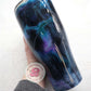 READY TO SHIP 24oz black, purple, teal marble tumbler, alcohol ink tumbler, custom tumbler, travel cup, swirl tumbler