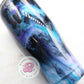 READY TO SHIP 24oz black, purple, teal marble tumbler, alcohol ink tumbler, custom tumbler, travel cup, swirl tumbler