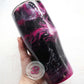 READY TO SHIP 24oz pink and black marble tumbler, alcohol ink tumbler, custom tumbler, travel cup, swirl tumbler